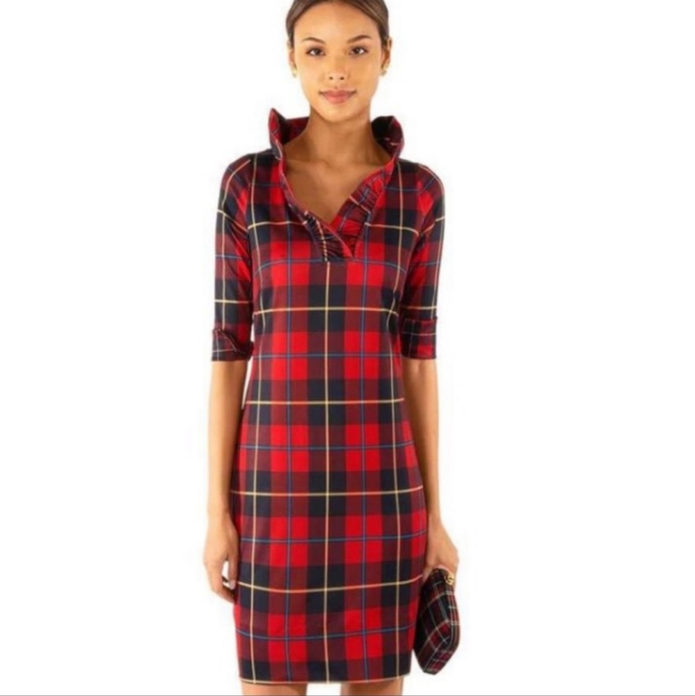 Gretchen Scott tartan dress